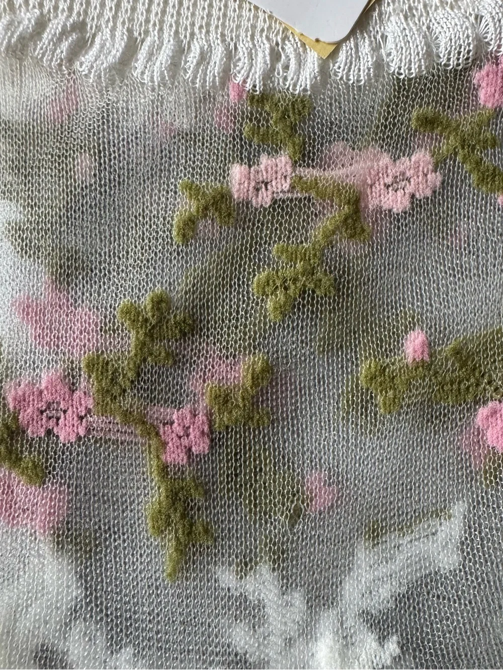 Sheer Floral Quarter Socks